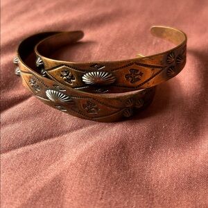 Vintage  Copper Cuff Bracelets